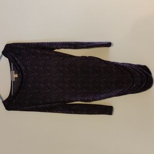 MICHAEL Michael Kors Purple Snake Print Long Sleeved Body Con Dress Size…